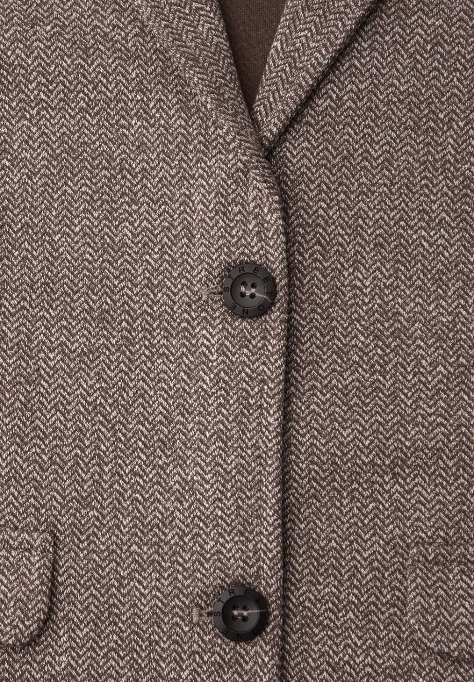 Basic blazer met reverskraag