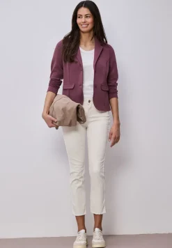 Basic blazer met reverskraag