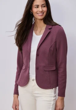 Basic blazer met reverskraag