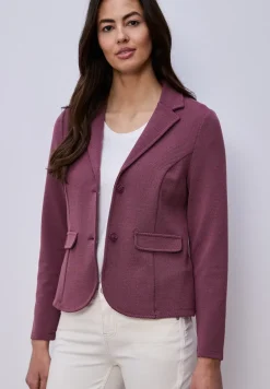 Basic blazer met reverskraag
