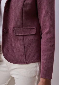 Basic blazer met reverskraag