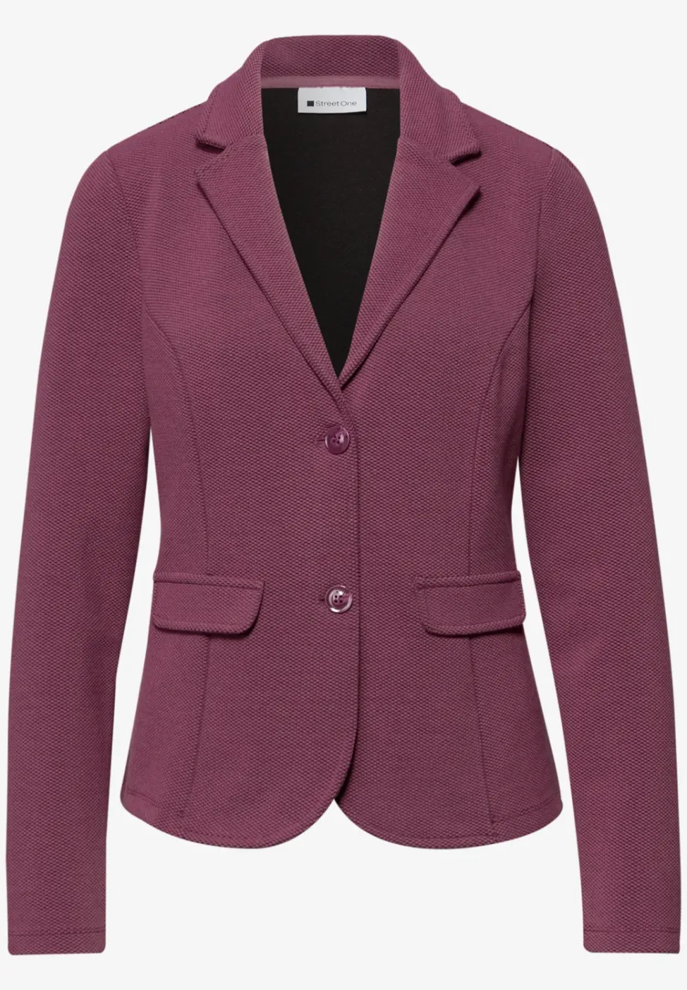 Basic blazer met reverskraag