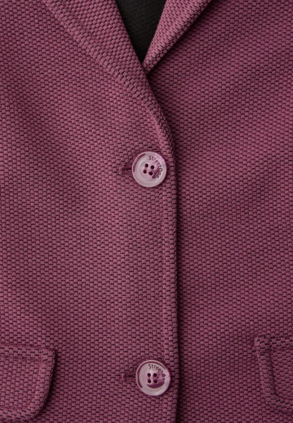 Basic blazer met reverskraag