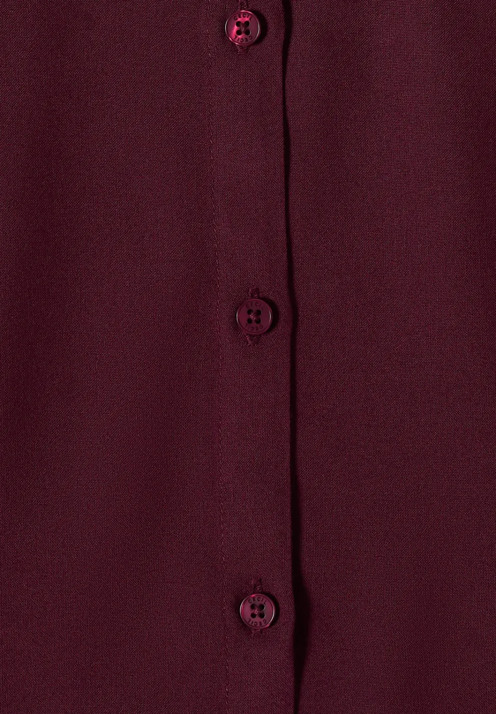 Basic blouse met overhemdkraag in effen kleur