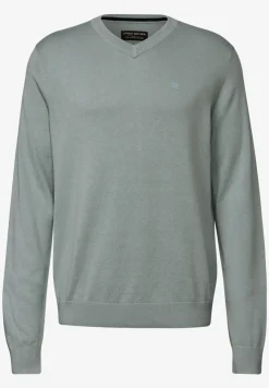 Basic gebreide trui met V-hals