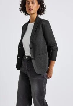 Basic piqué blazer