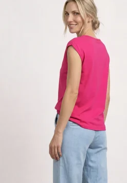 Basic shirt met boothals