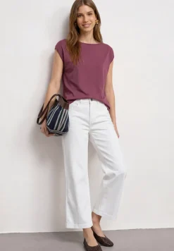 Basic shirt met boothals