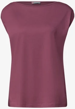 Basic shirt met boothals