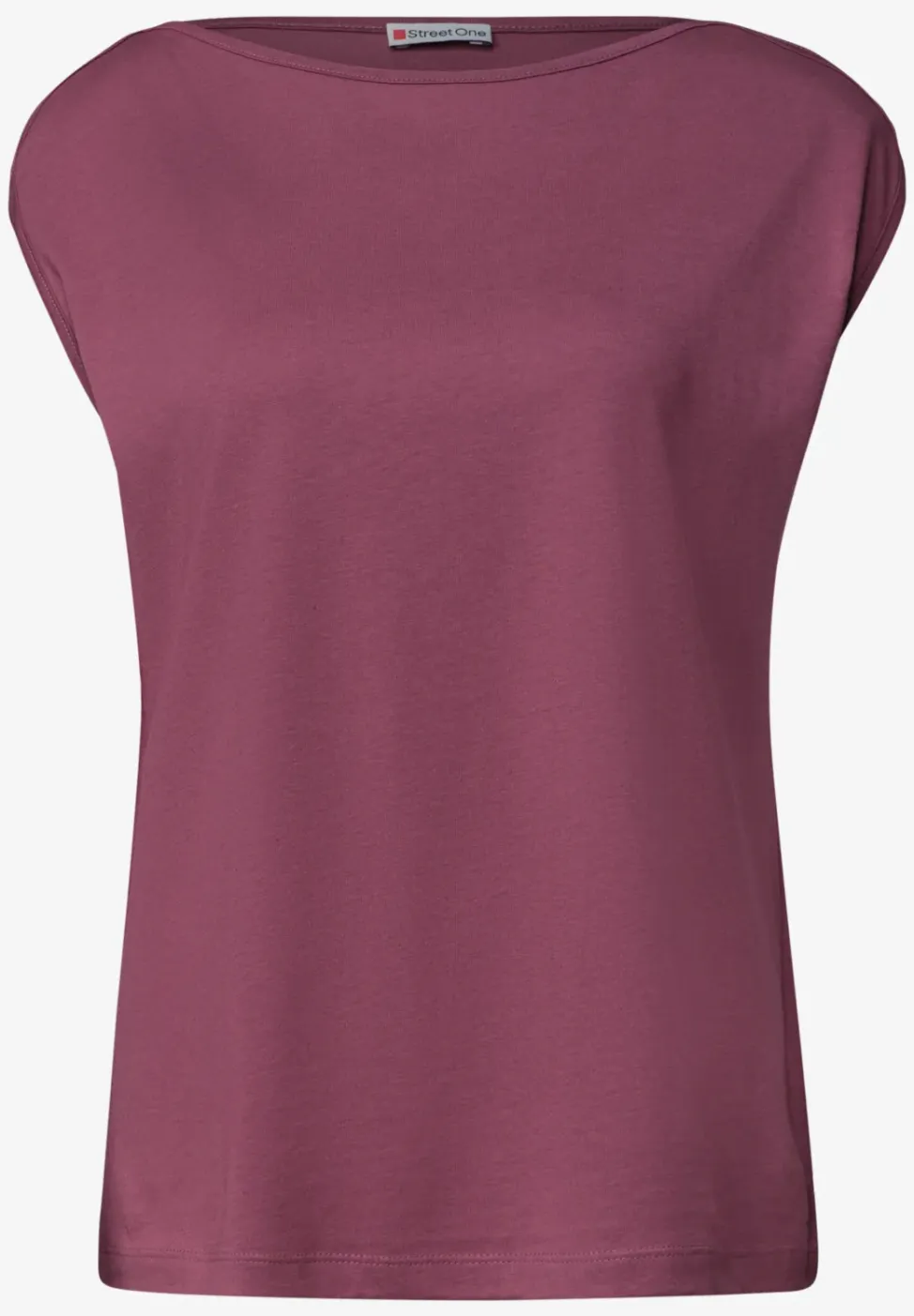 Basic shirt met boothals