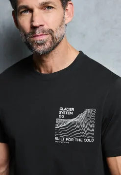 Basic Shirt met borstprint