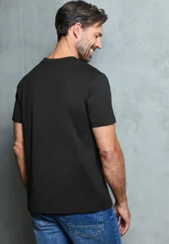 Basic Shirt met borstprint