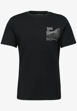 Basic Shirt met borstprint