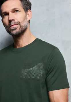Basic Shirt met borstprint