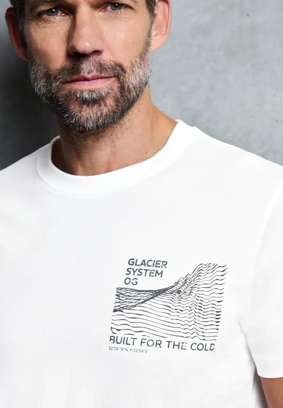 Basic Shirt met borstprint