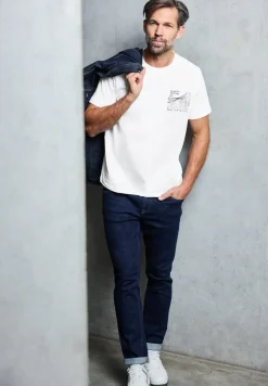 Basic Shirt met borstprint