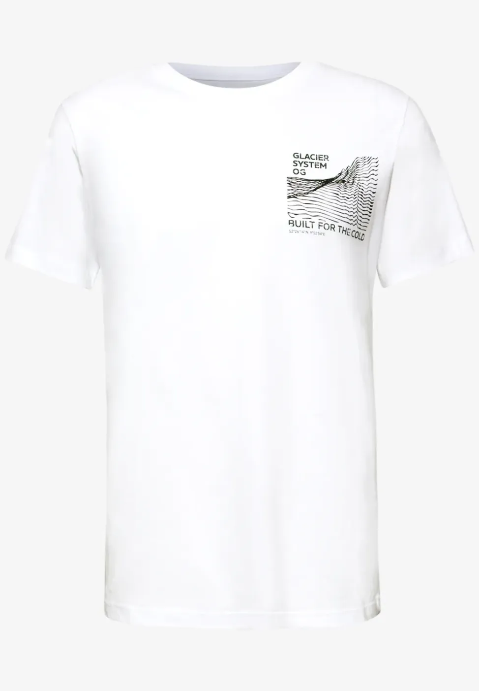 Basic Shirt met borstprint