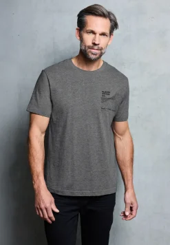 Basic Shirt met borstprint