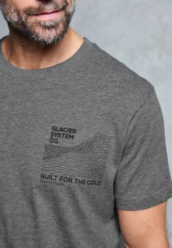 Basic Shirt met borstprint