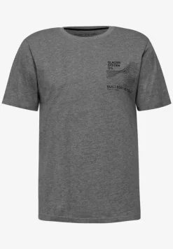 Basic Shirt met borstprint