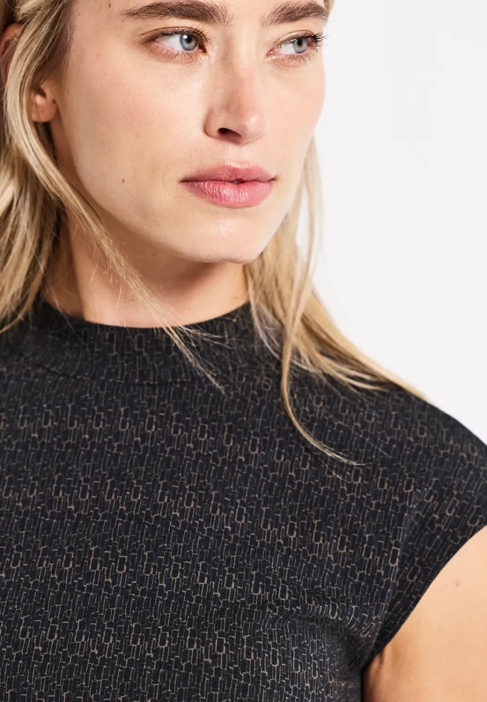 Basic shirt met col