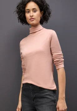 Basic shirt met coltrui