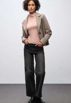 Basic shirt met coltrui