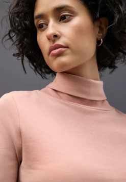 Basic shirt met coltrui