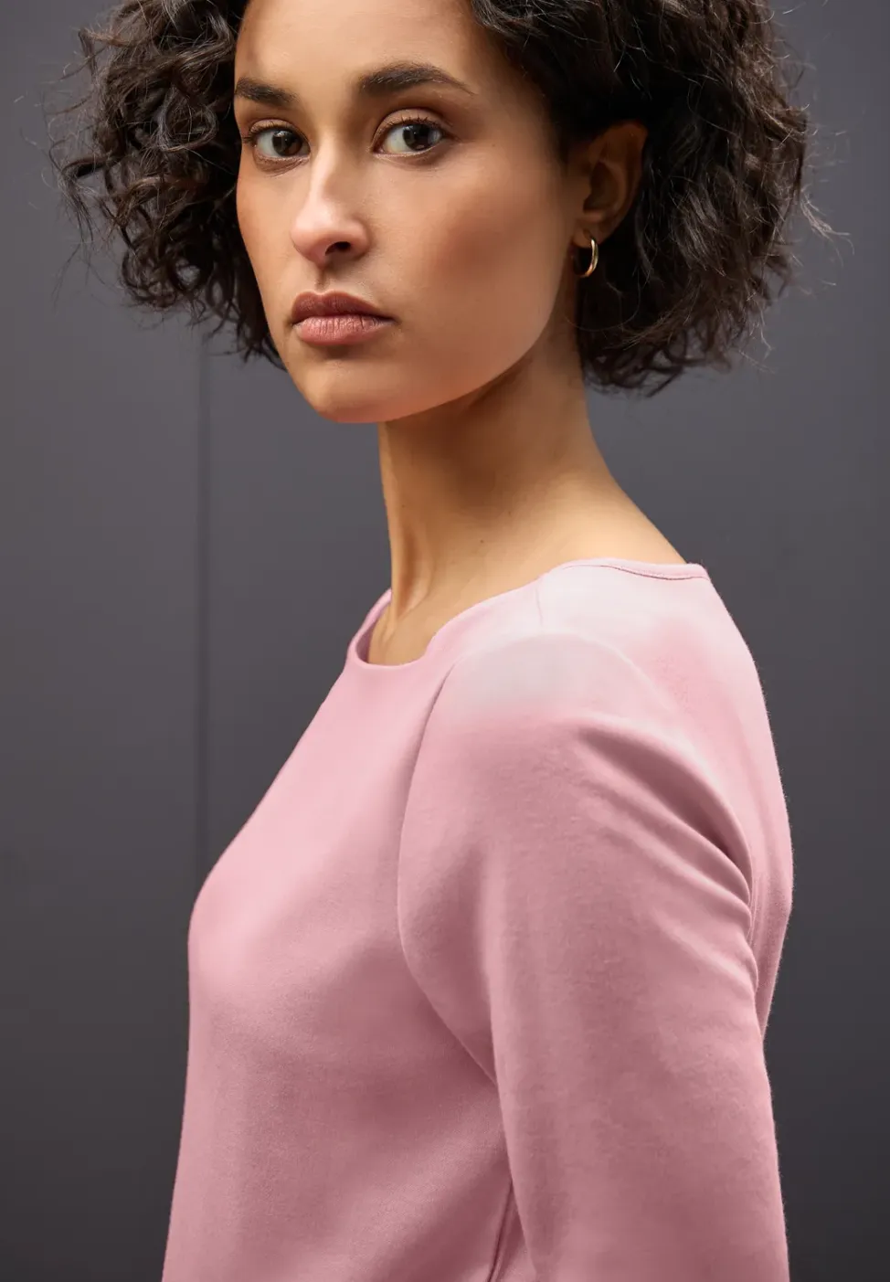 Basic shirt met lange mouwen