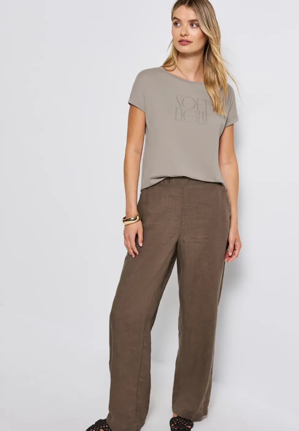 Basic shirt met print