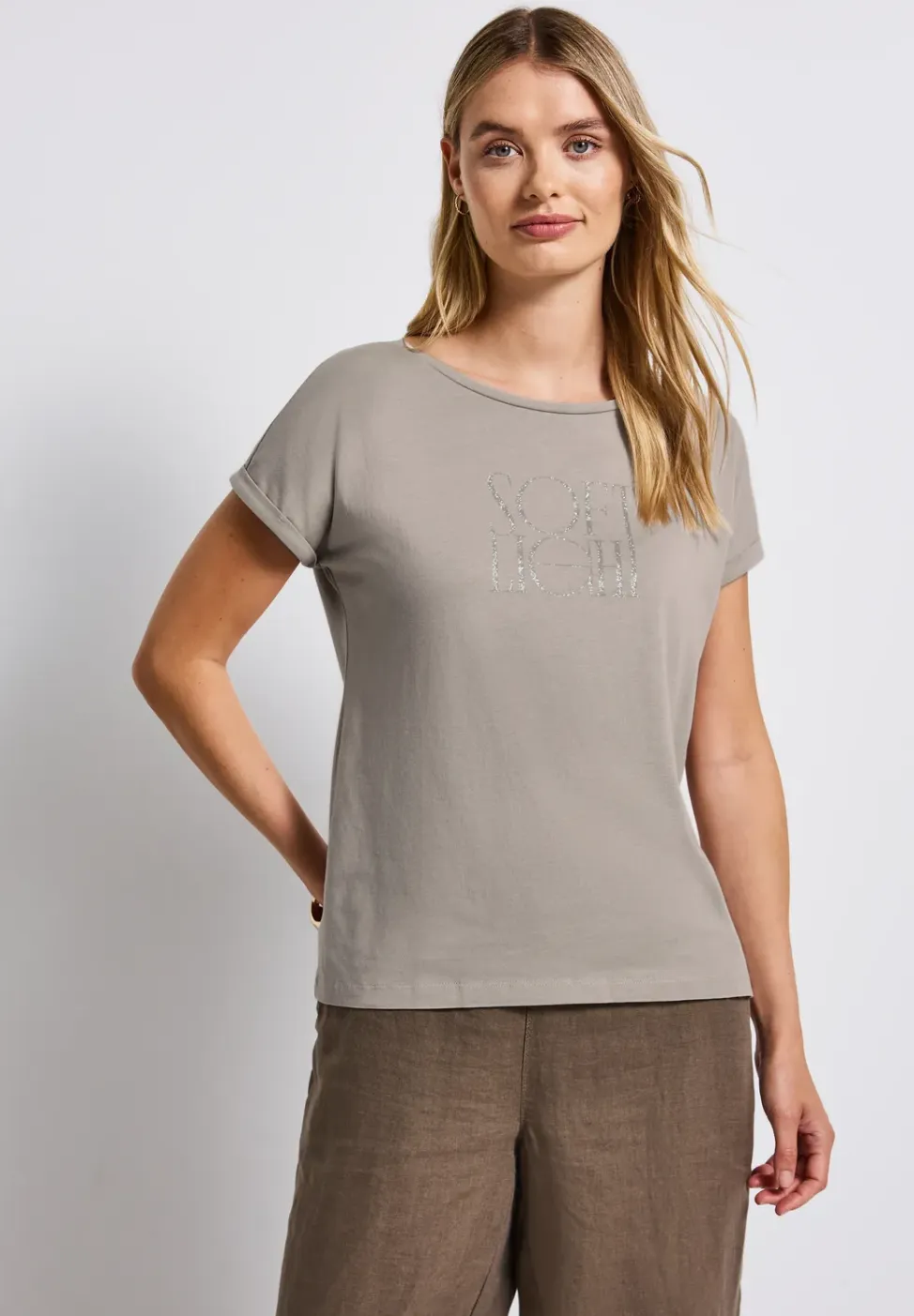 Basic shirt met print