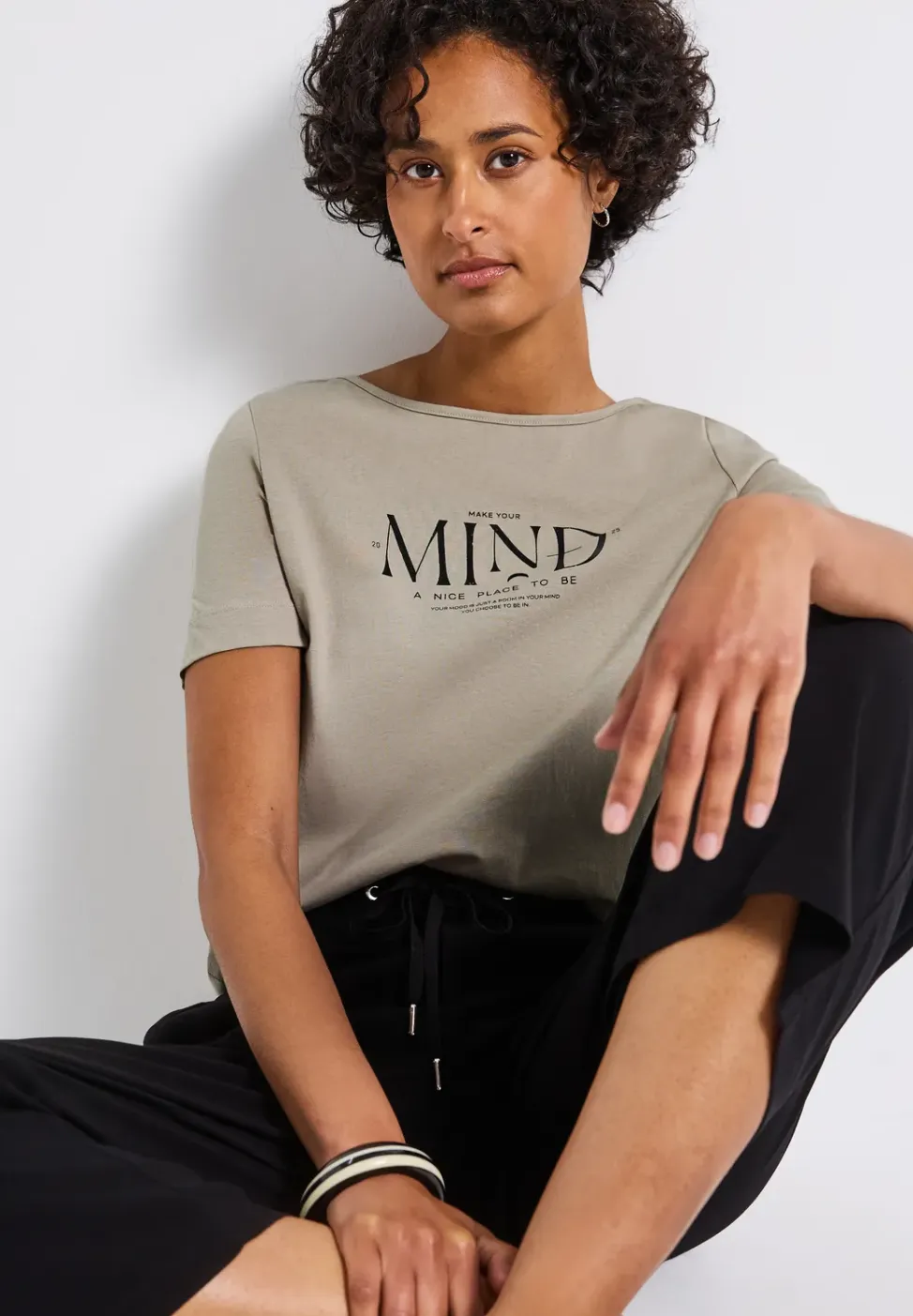 Basic shirt met print