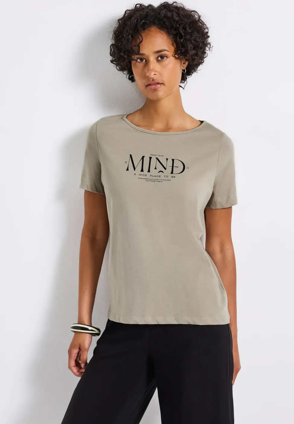 Basic shirt met print