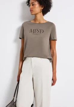 Basic shirt met print