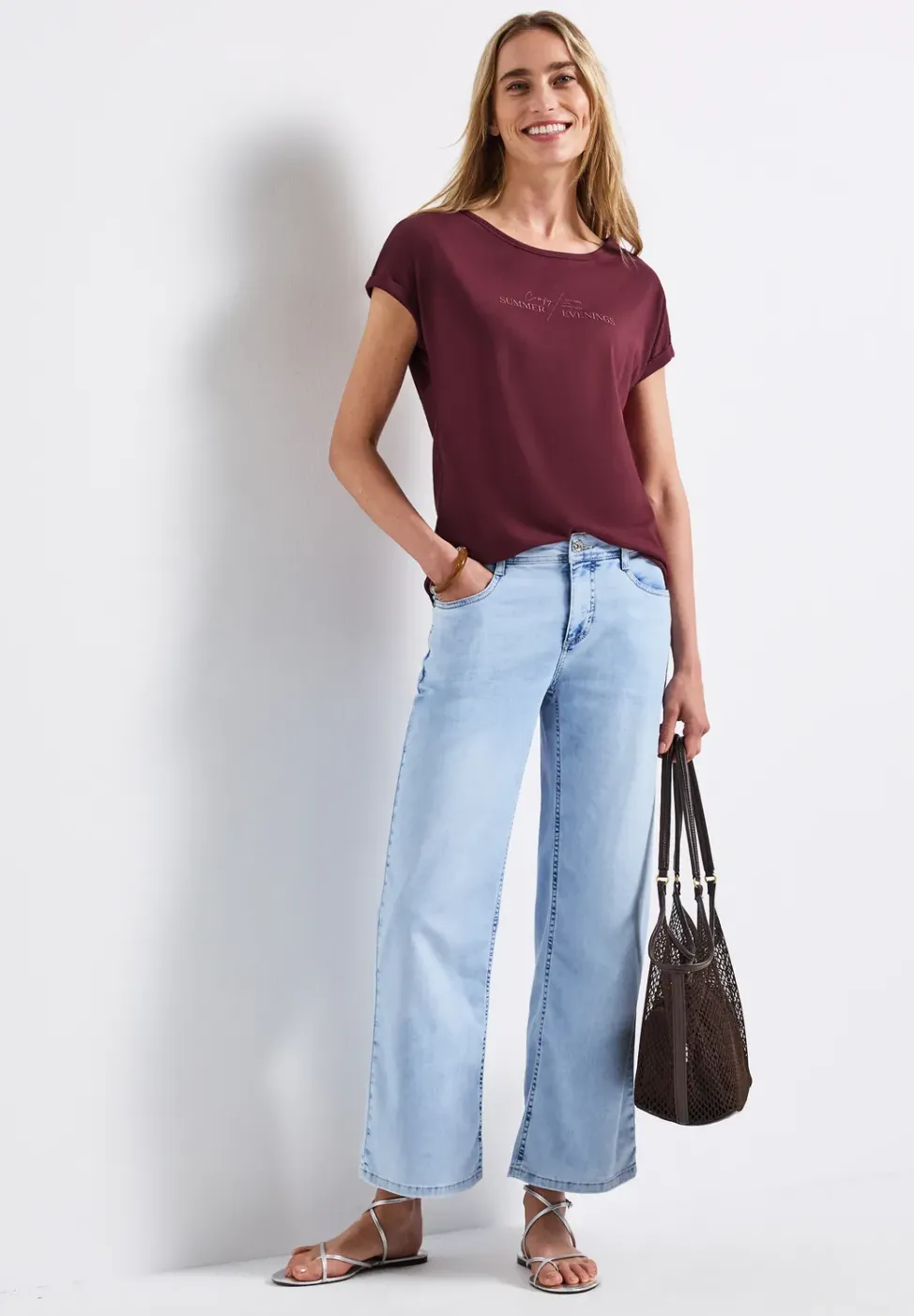 Basic shirt met print