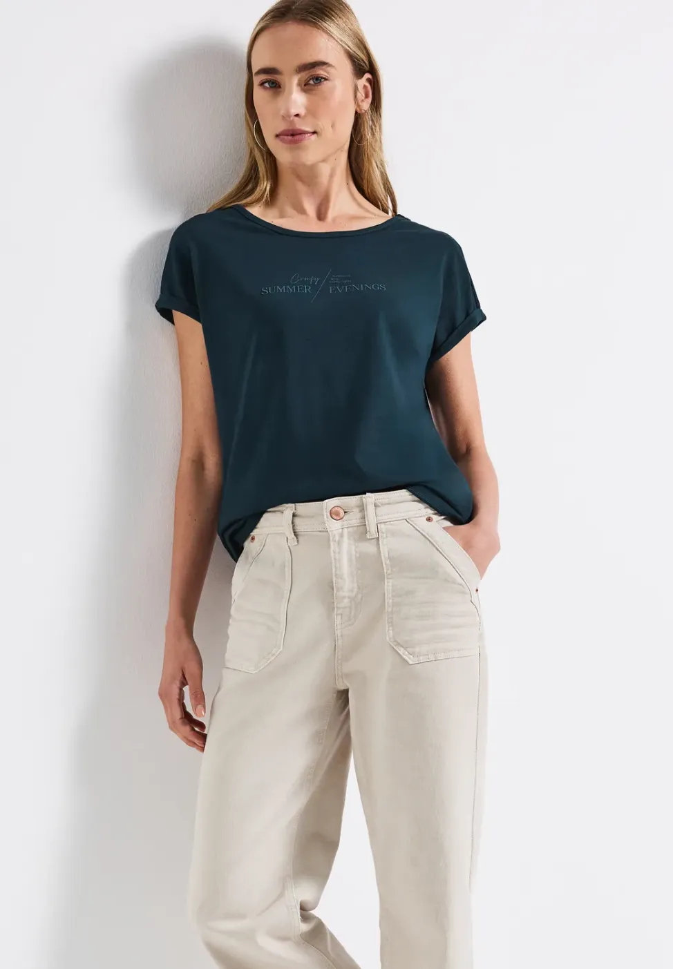 Basic shirt met print
