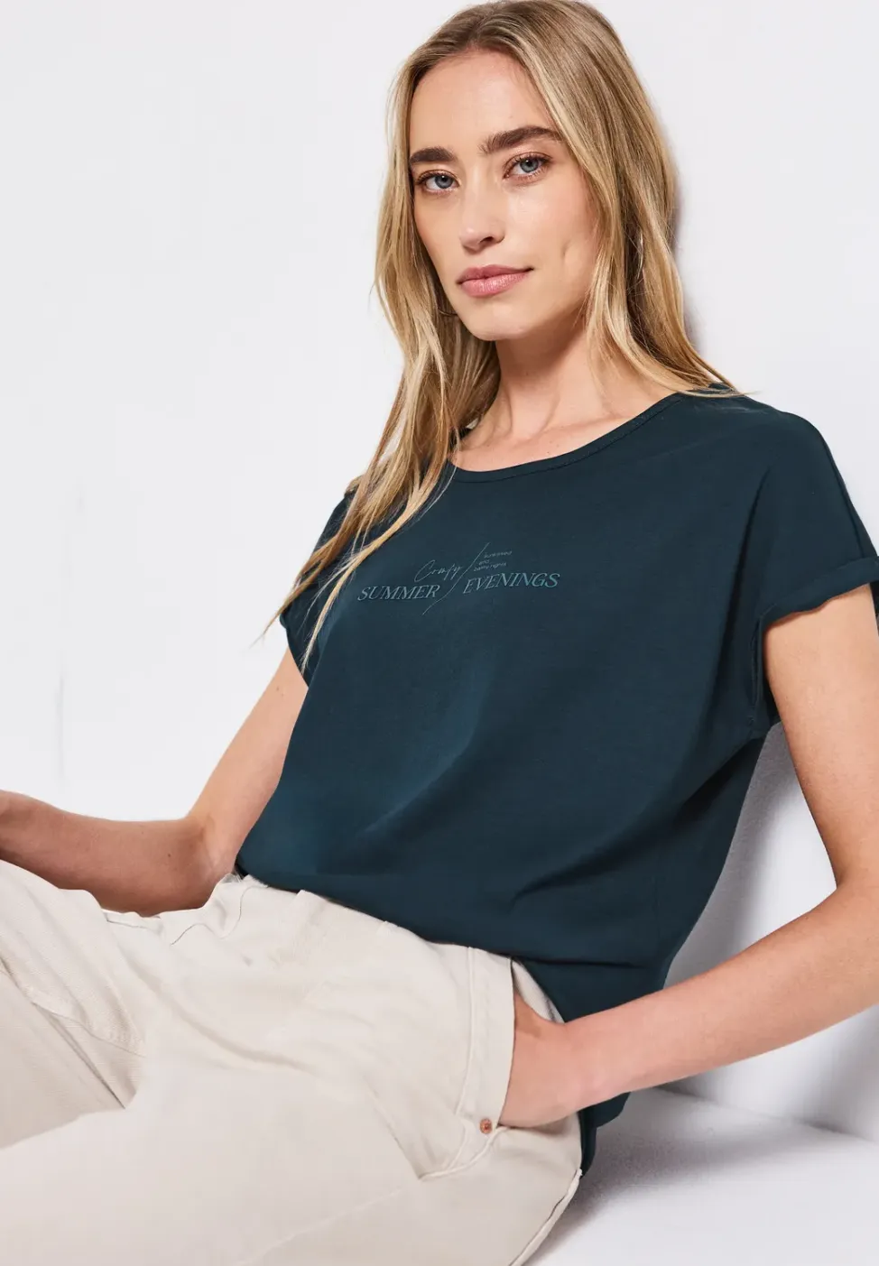 Basic shirt met print