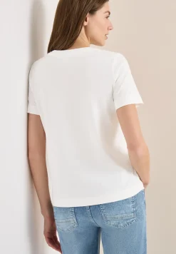 Basic shirt met print aan de voorkant