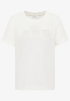 Basic shirt met print aan de voorkant