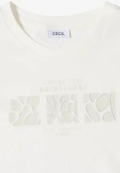Basic shirt met print aan de voorkant