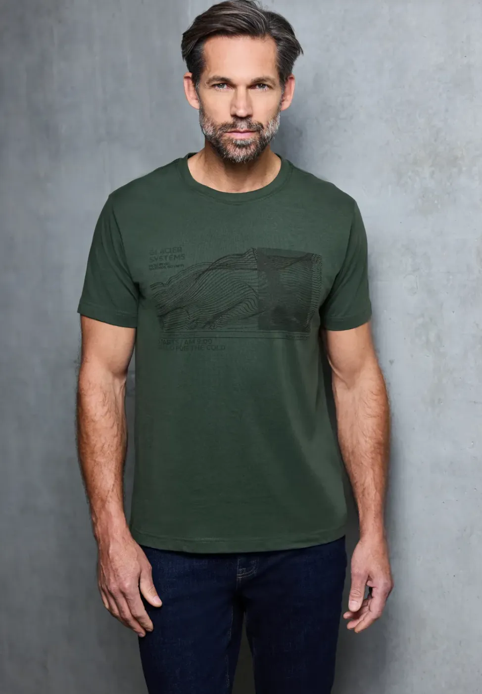 Basic Shirt met print aan de voorkant