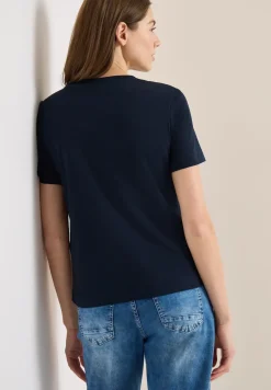 Basic shirt met print aan de voorkant