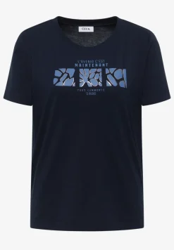 Basic shirt met print aan de voorkant