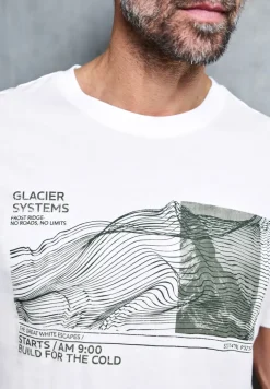 Basic Shirt met print aan de voorkant