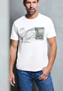 Basic Shirt met print aan de voorkant