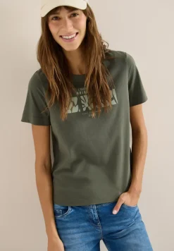Basic shirt met print aan de voorkant