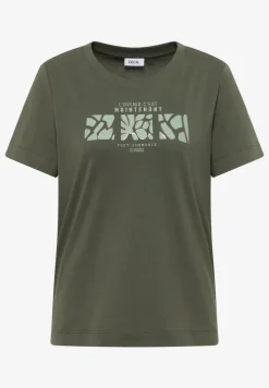 Basic shirt met print aan de voorkant