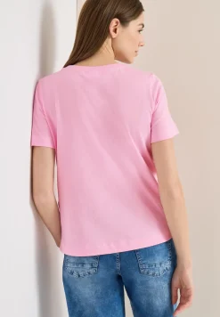Basic shirt met print aan de voorkant
