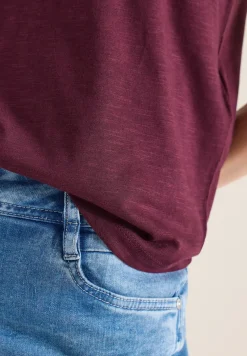 Basic Shirt met ronde hals