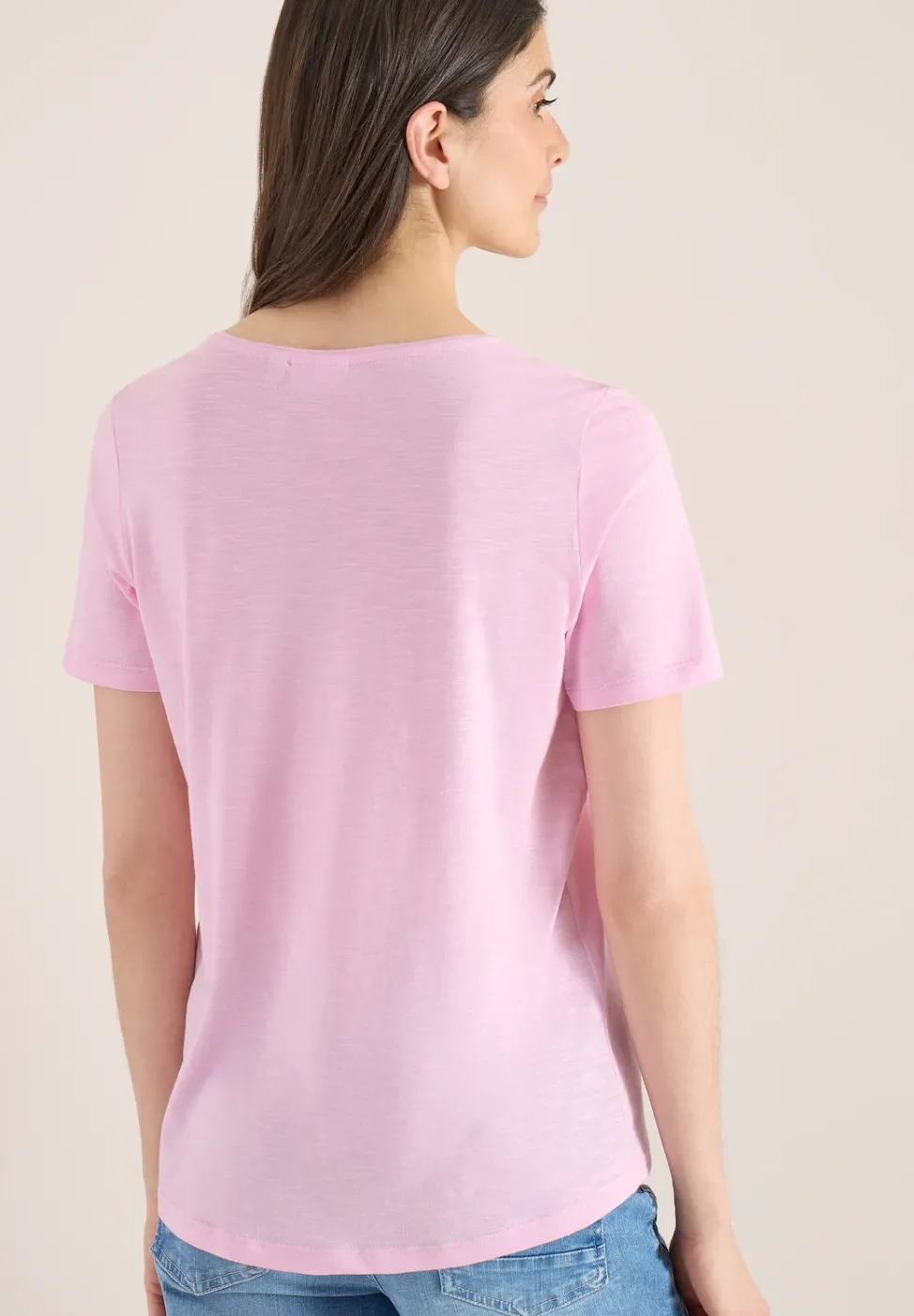 Basic Shirt met ronde hals